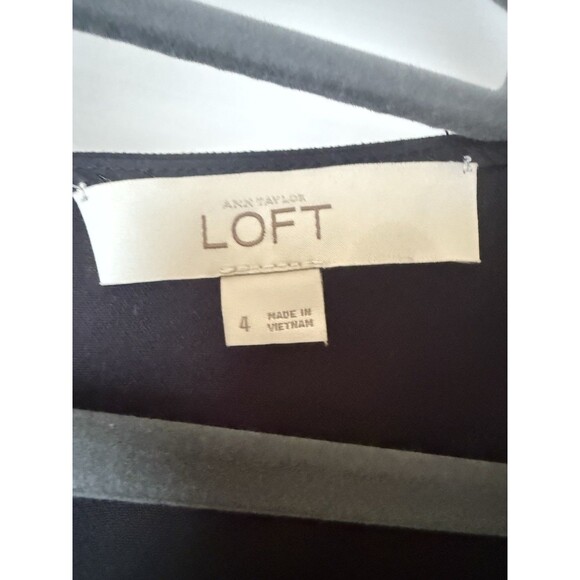 Ann Taylor LOFT Size 4 Color Block A Line Flare Dress Career Cocktail . - Picture 6 of 9